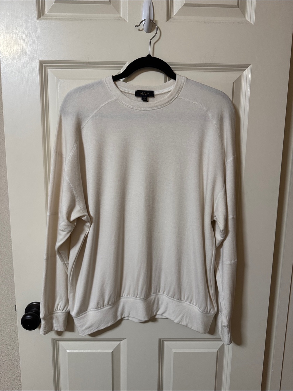 Alala Ivory Crewneck Sweatshirt